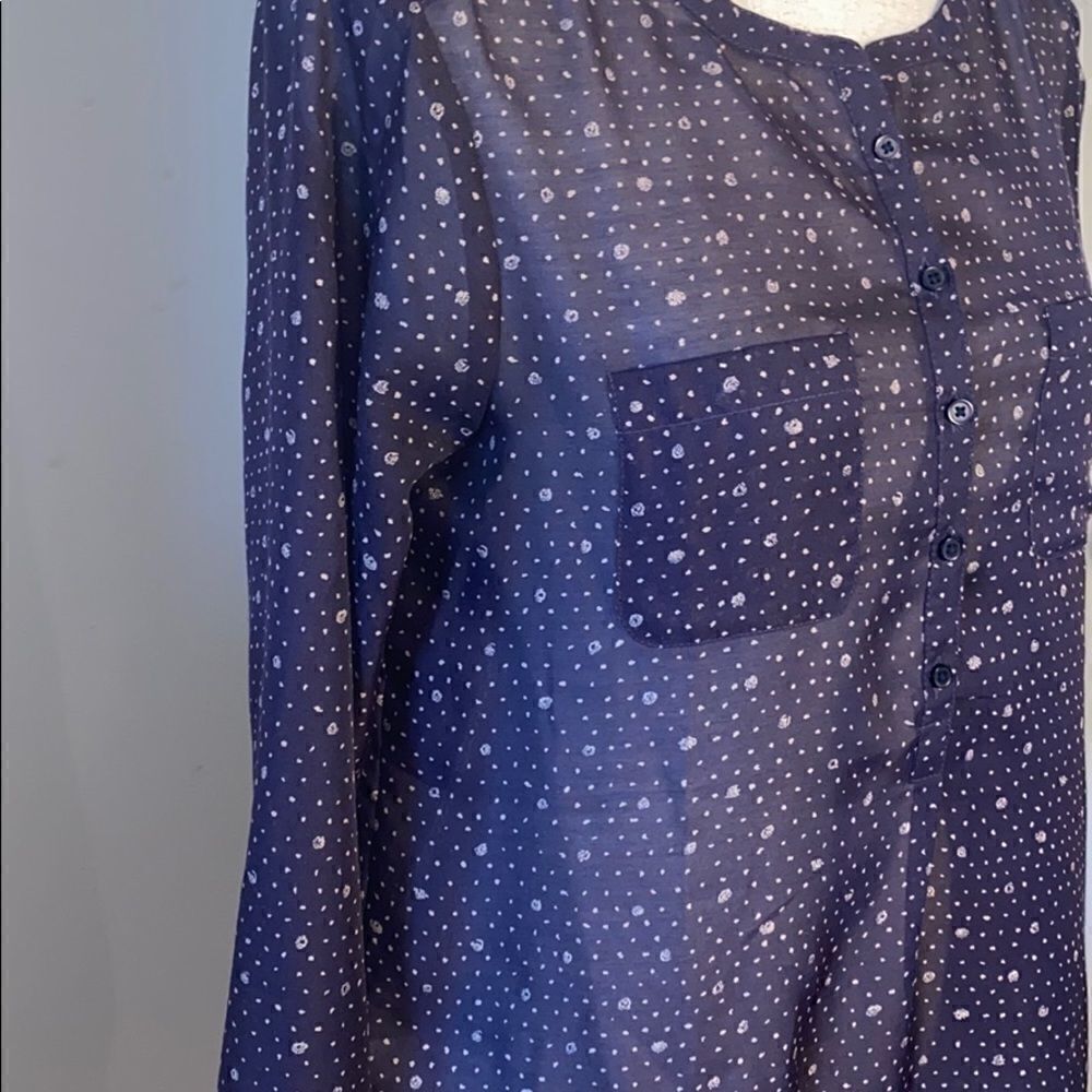 Loft Midnight Purple Blouse - Picture 4 of 8